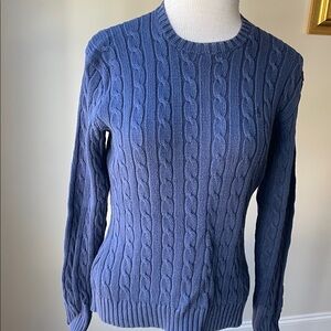 Ralph Lauren Indigo Cable Knit Sweater